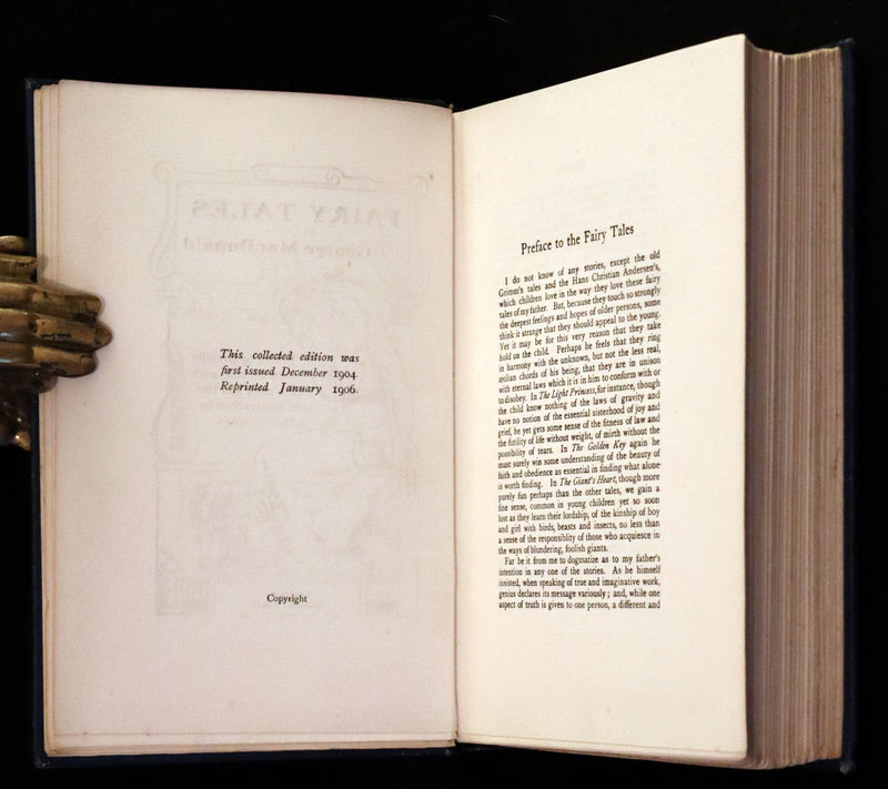 1906 Scarce Book - THE FAIRY TALES by George Macdonald illustrated by Arthur Hughes.