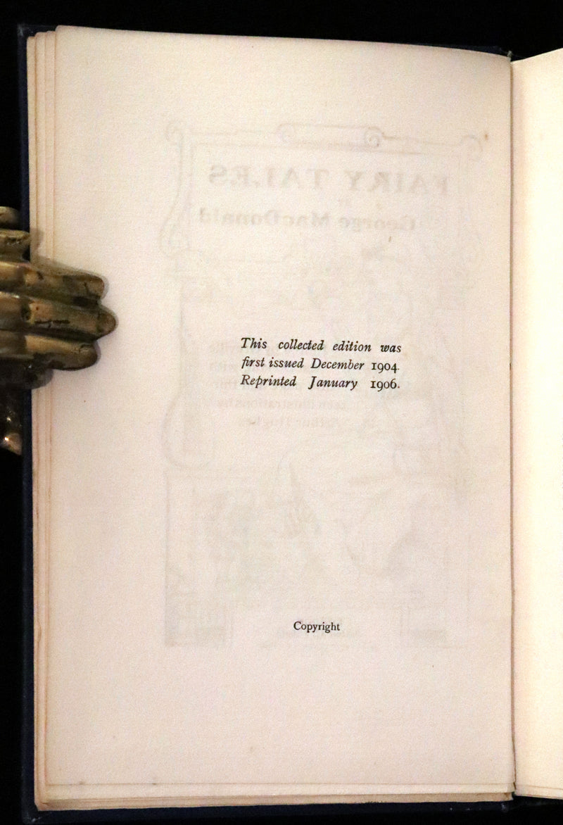 1906 Scarce Book - THE FAIRY TALES by George Macdonald illustrated by Arthur Hughes.
