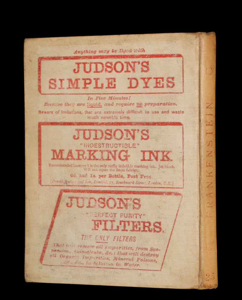 1886 Scarce Early Edition - FRANKENSTEIN or The Modern Prometheus by Mary Shelley.