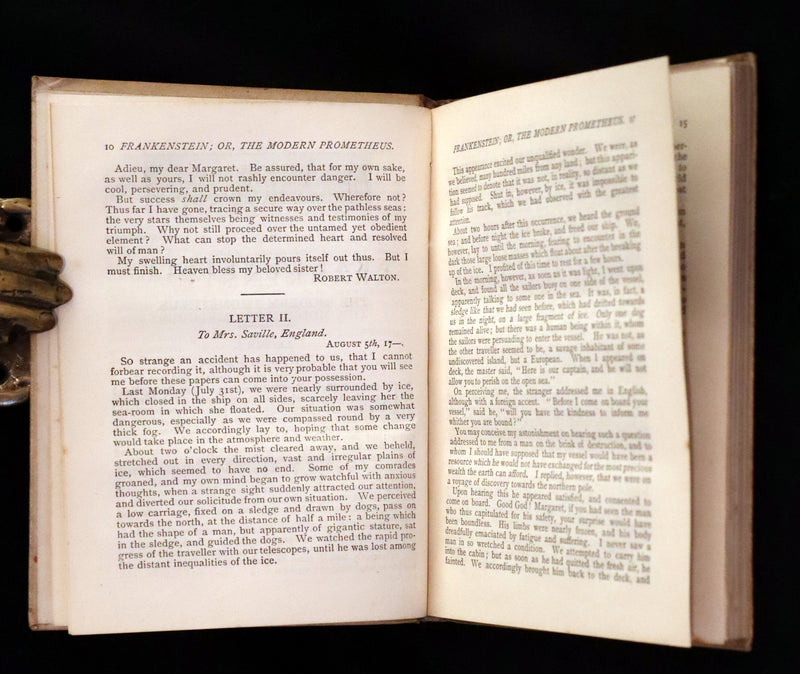 1886 Scarce Early Edition - FRANKENSTEIN or The Modern Prometheus by Mary Shelley.