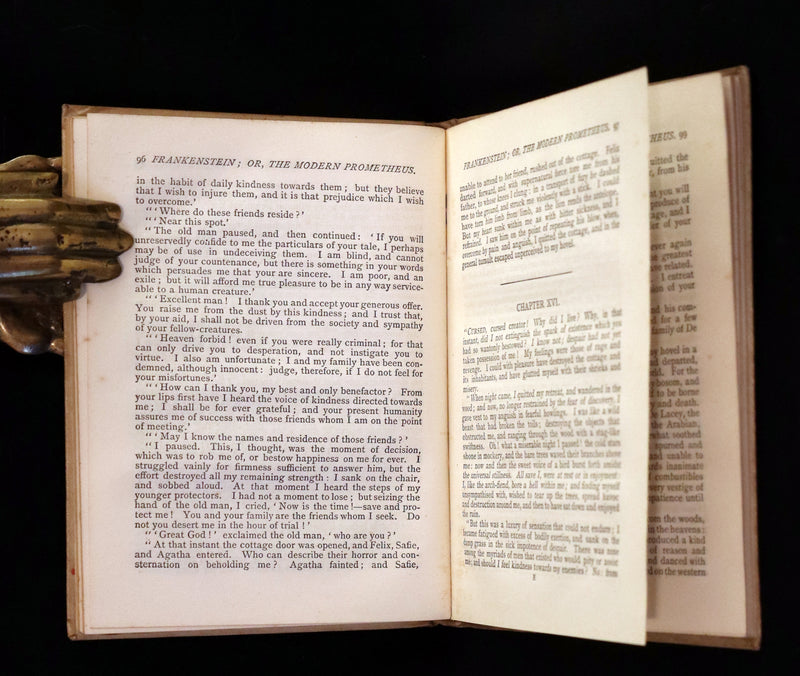 1886 Scarce Early Edition - FRANKENSTEIN or The Modern Prometheus by Mary Shelley.