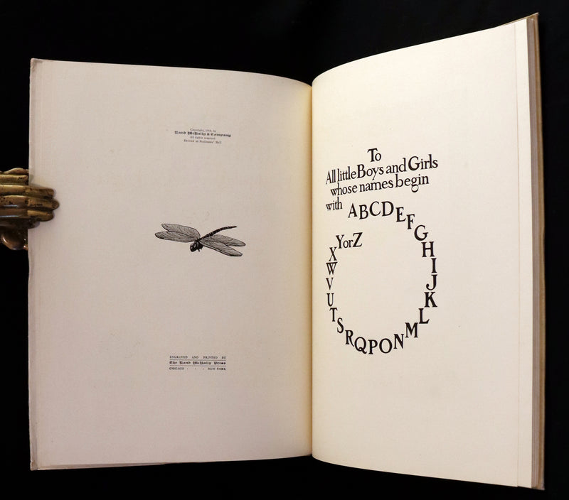 1910 First Edition - The Rhyming Ring by Louise Ayres Garnett with Pictures By Hope Dunlap.