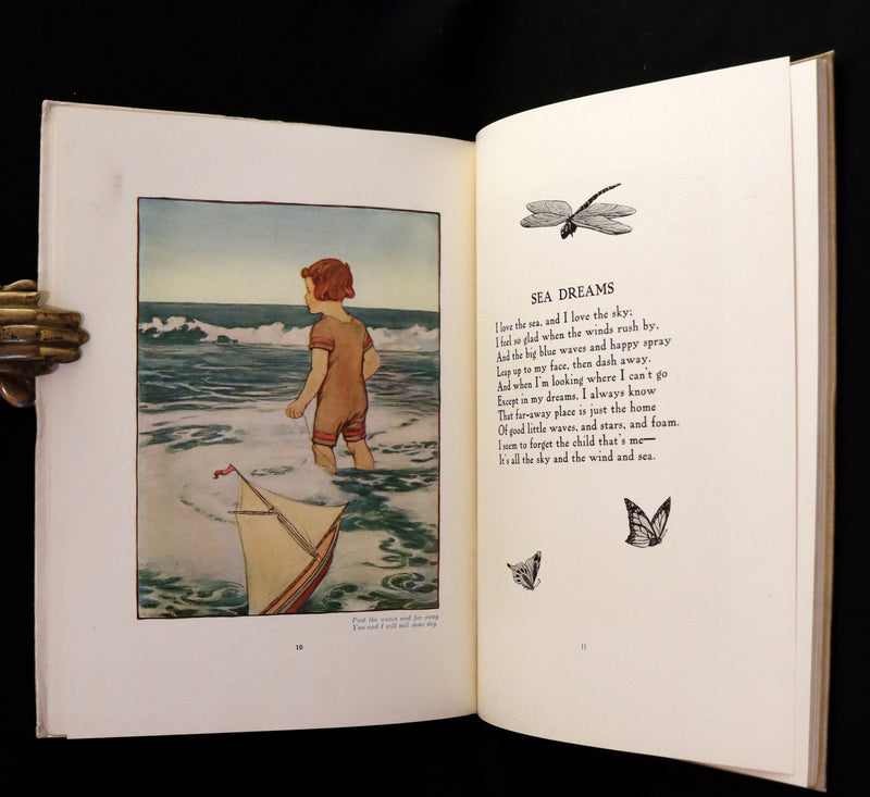 1910 First Edition - The Rhyming Ring by Louise Ayres Garnett with Pictures By Hope Dunlap.