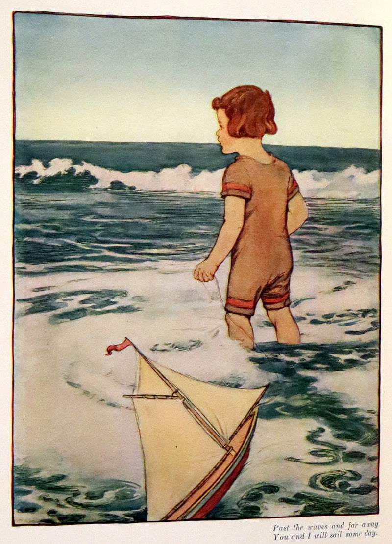 1910 First Edition - The Rhyming Ring by Louise Ayres Garnett with Pictures By Hope Dunlap.