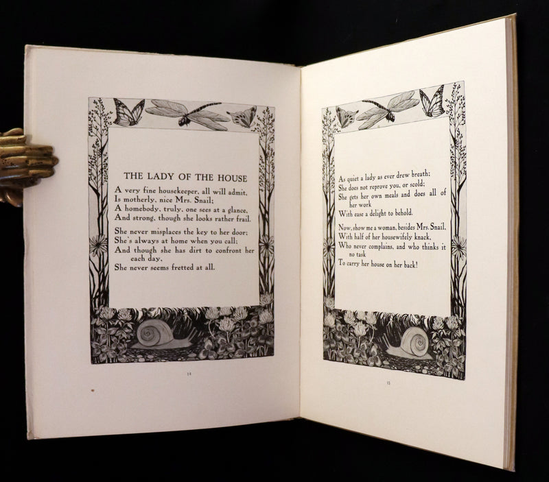 1910 First Edition - The Rhyming Ring by Louise Ayres Garnett with Pictures By Hope Dunlap.