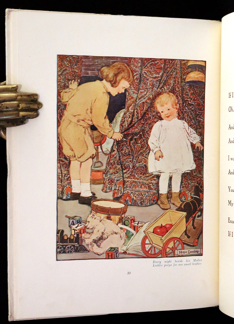 1910 First Edition - The Rhyming Ring by Louise Ayres Garnett with Pictures By Hope Dunlap.