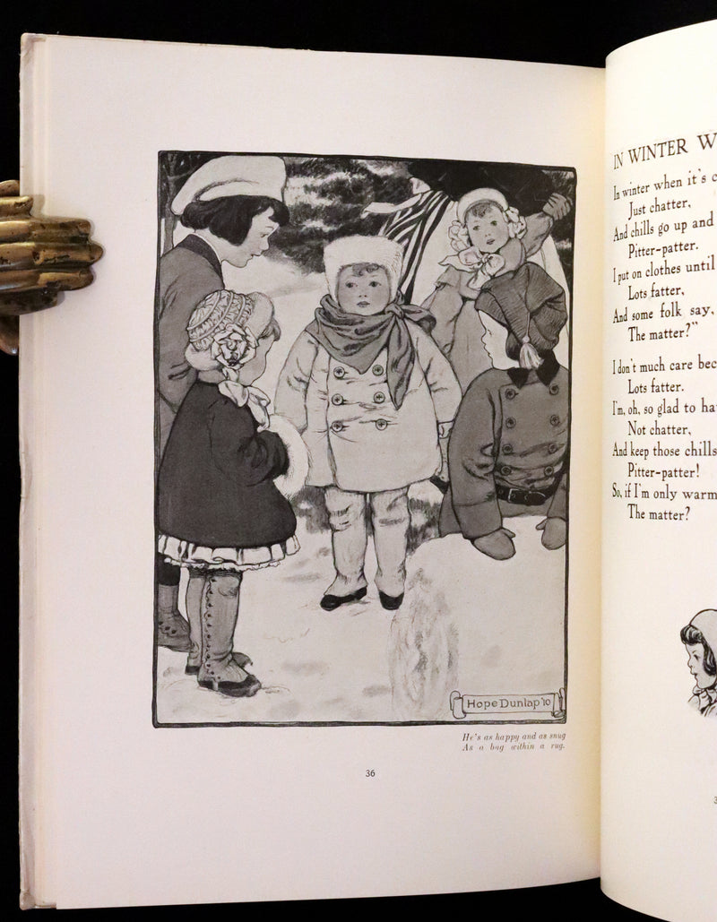 1910 First Edition - The Rhyming Ring by Louise Ayres Garnett with Pictures By Hope Dunlap.