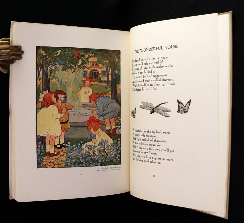 1910 First Edition - The Rhyming Ring by Louise Ayres Garnett with Pictures By Hope Dunlap.