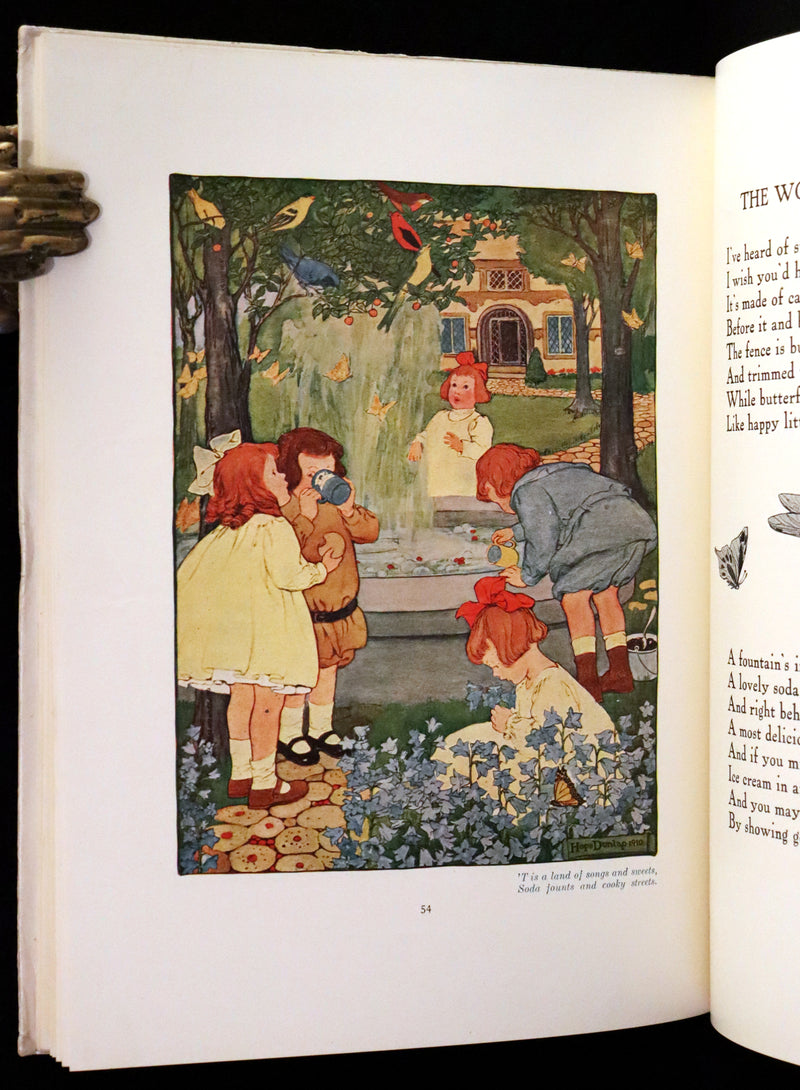 1910 First Edition - The Rhyming Ring by Louise Ayres Garnett with Pictures By Hope Dunlap.