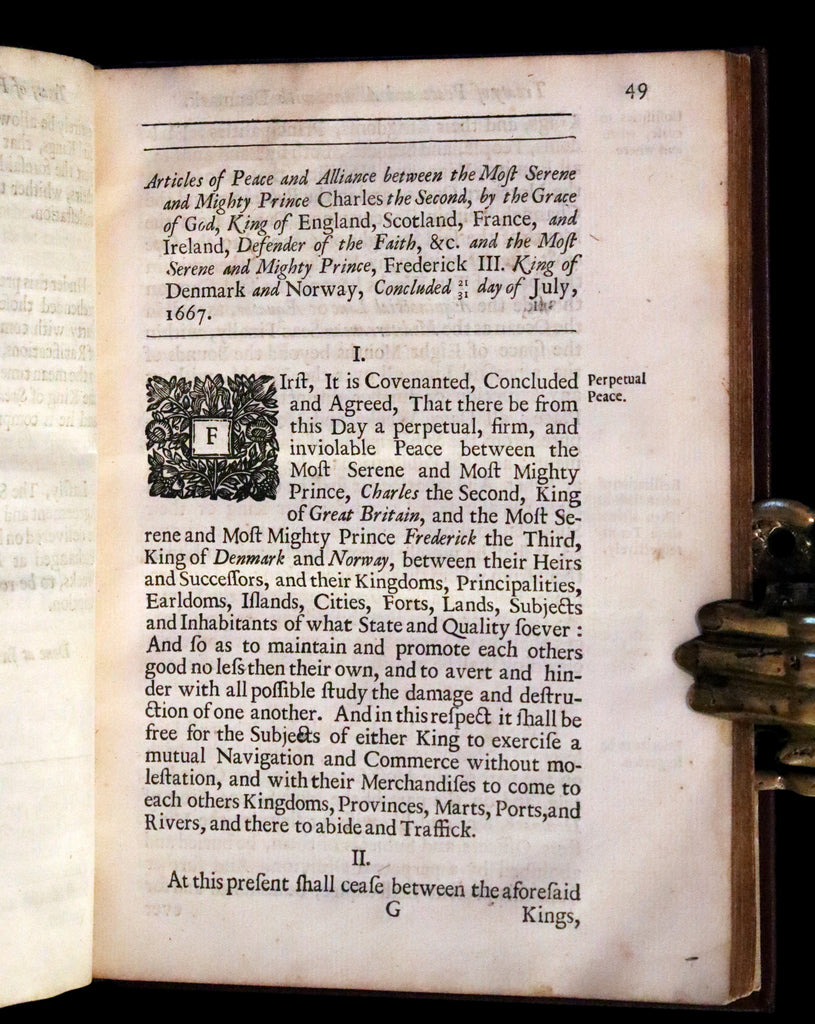 1686 First Edition - TREATY OF AMERICAN NEUTRALITY - Treaty of