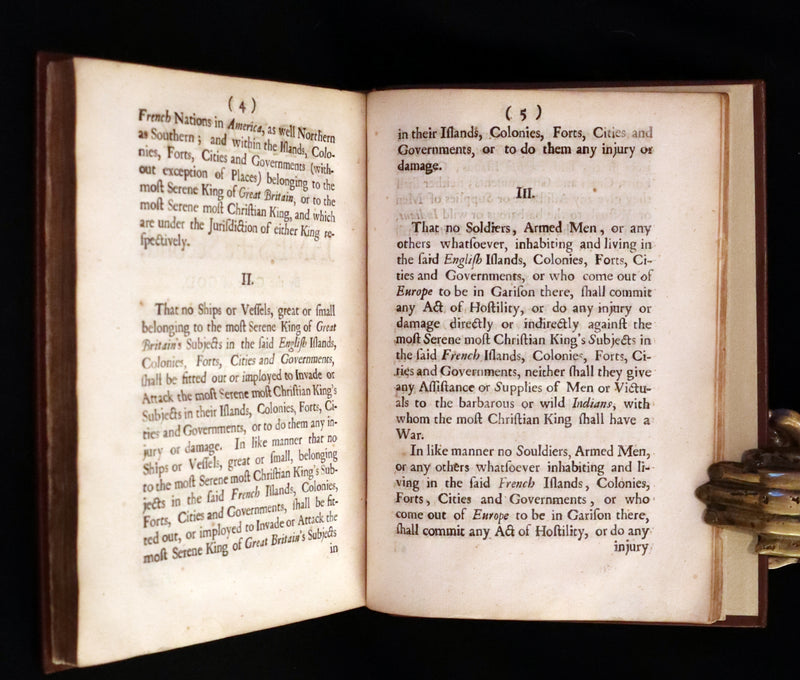 1686 First Edition - TREATY OF AMERICAN NEUTRALITY - Treaty of Whitehall between France and England. (Bound With) SEVERAL TREATIES OF PEACE .