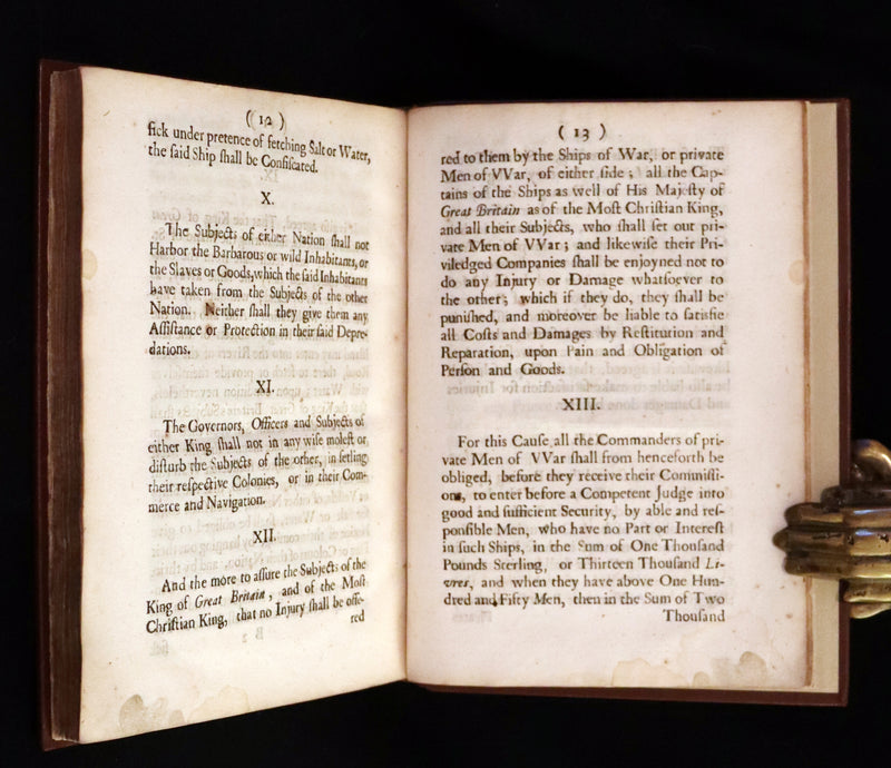 1686 First Edition - TREATY OF AMERICAN NEUTRALITY - Treaty of Whitehall between France and England. (Bound With) SEVERAL TREATIES OF PEACE .