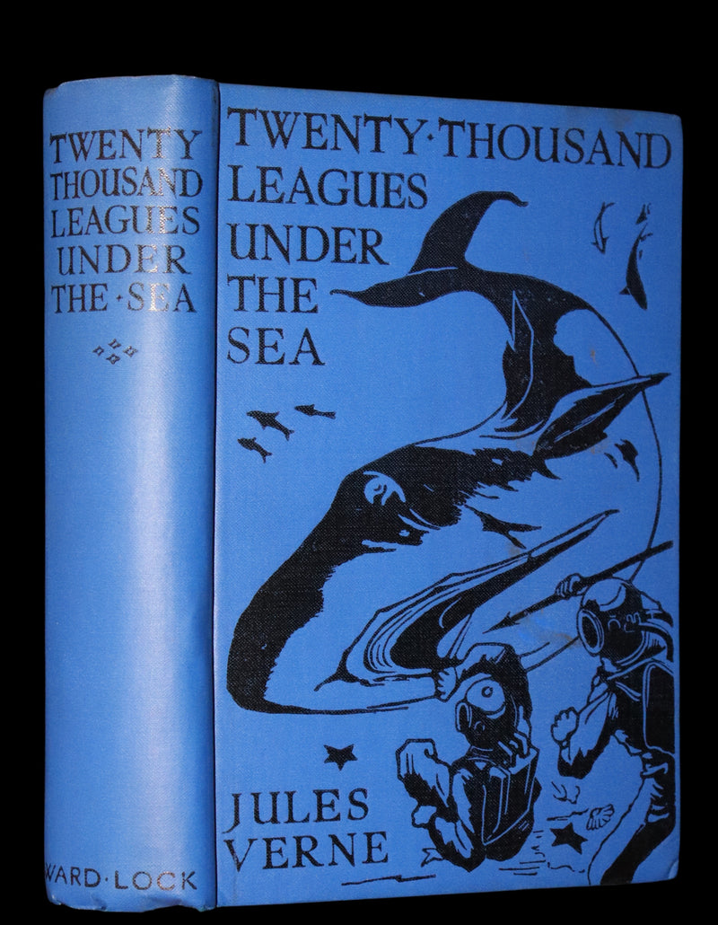 1920 Rare Book in Dust Jacket - Twenty Thousand Leagues Under the Sea by Jules Verne.