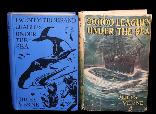 1920 Rare Book in Dust Jacket - Twenty Thousand Leagues Under the Sea by Jules Verne.