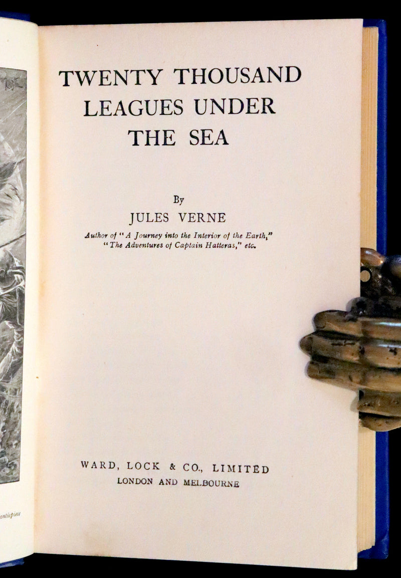 1920 Rare Book in Dust Jacket - Twenty Thousand Leagues Under the Sea by Jules Verne.