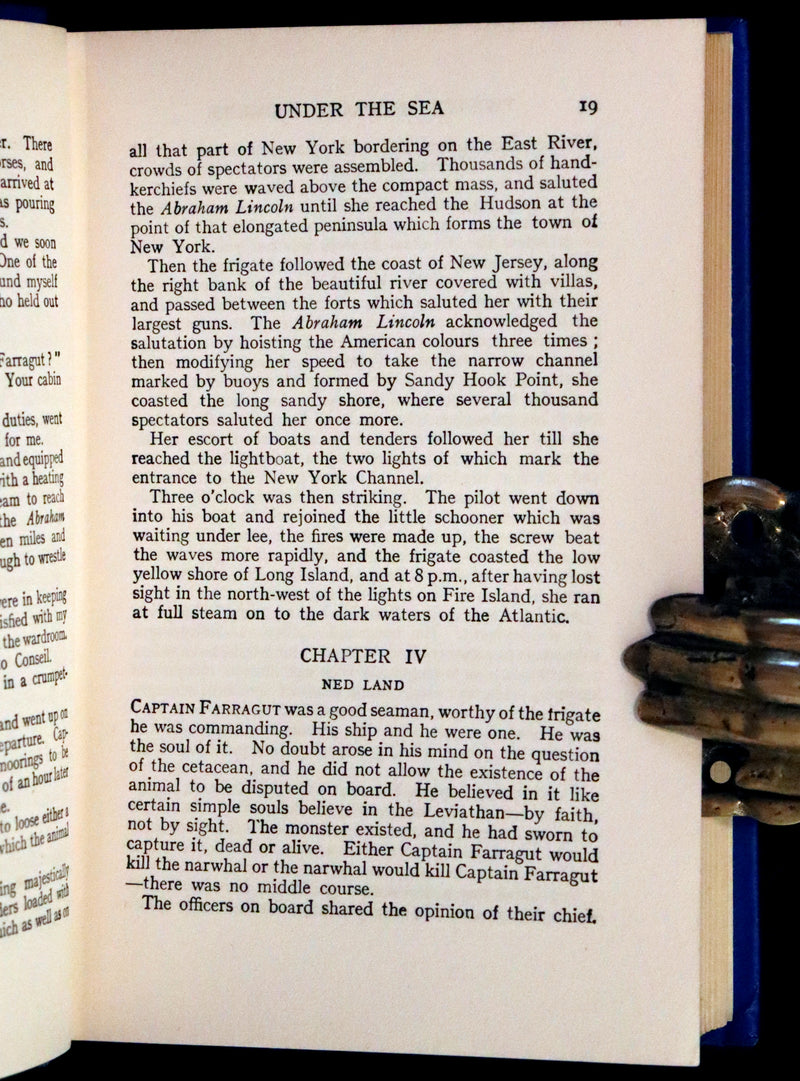 1920 Rare Book in Dust Jacket - Twenty Thousand Leagues Under the Sea by Jules Verne.