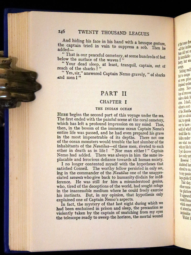 1920 Rare Book in Dust Jacket - Twenty Thousand Leagues Under the Sea by Jules Verne.