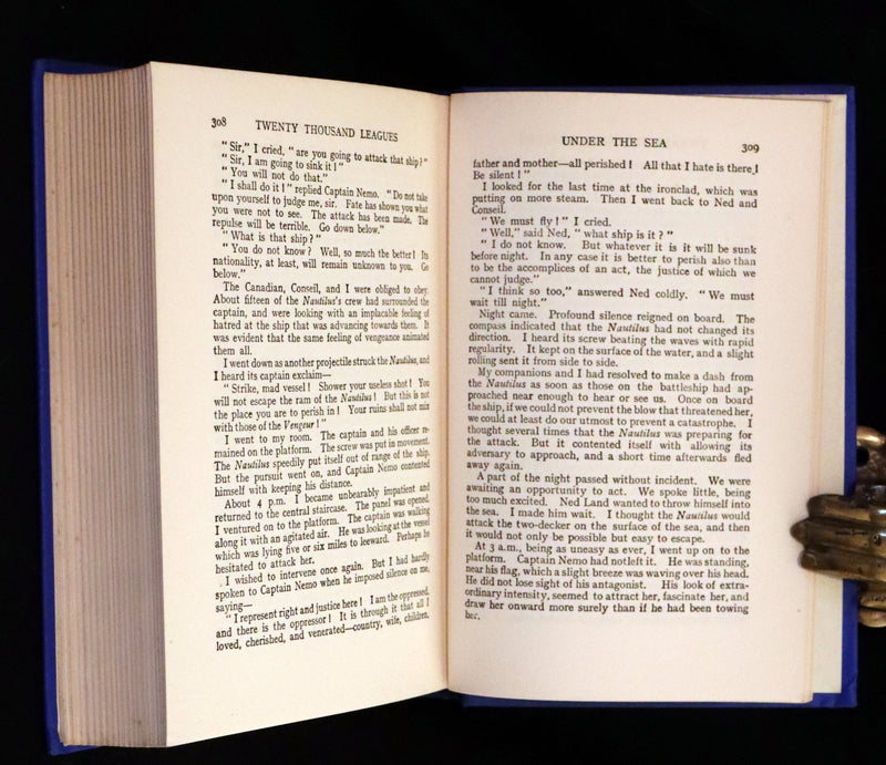 1920 Rare Book in Dust Jacket - Twenty Thousand Leagues Under the Sea by Jules Verne.