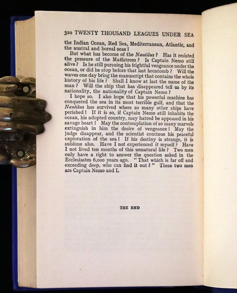 1920 Rare Book in Dust Jacket - Twenty Thousand Leagues Under the Sea by Jules Verne.