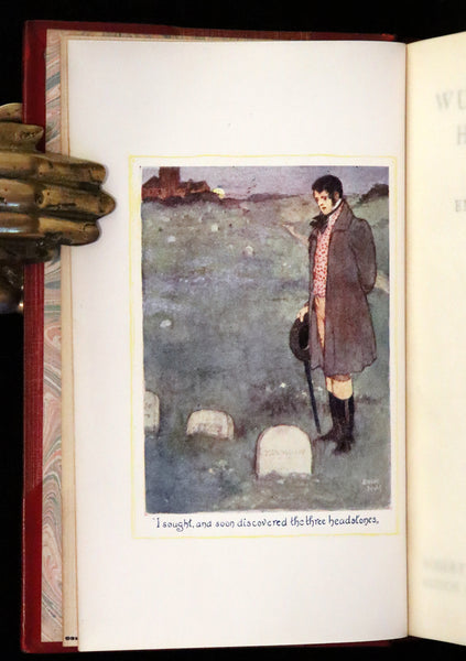 1921 Rare Book bound by Riviere - WUTHERING HEIGHTS by Emily Bronte. Frontispiece by Edmund Dulac.