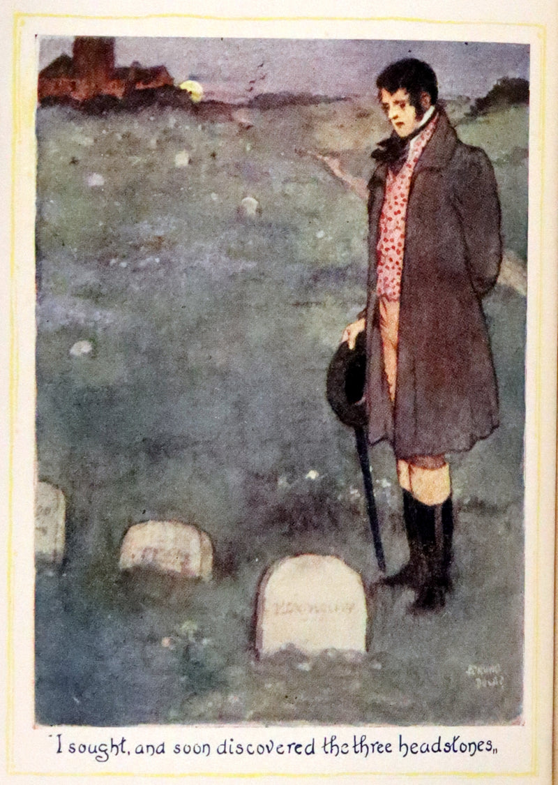 1921 Rare Book bound by Riviere - WUTHERING HEIGHTS by Emily Bronte. Frontispiece by Edmund Dulac.