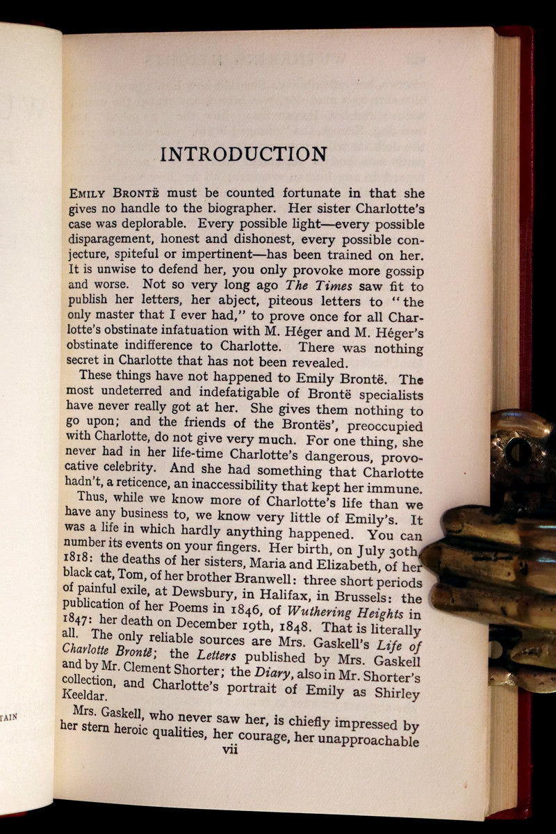 1921 Rare Book bound by Riviere - WUTHERING HEIGHTS by Emily Bronte. Frontispiece by Edmund Dulac.