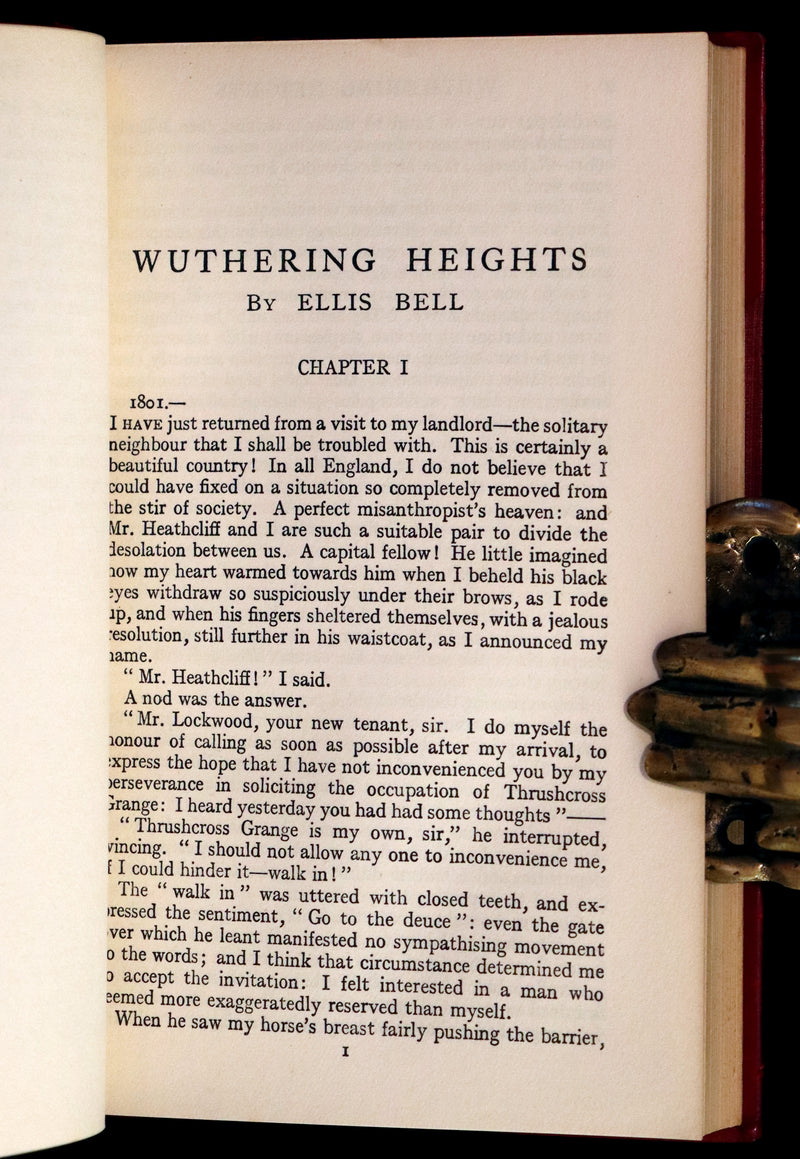 1921 Rare Book bound by Riviere - WUTHERING HEIGHTS by Emily Bronte. Frontispiece by Edmund Dulac.