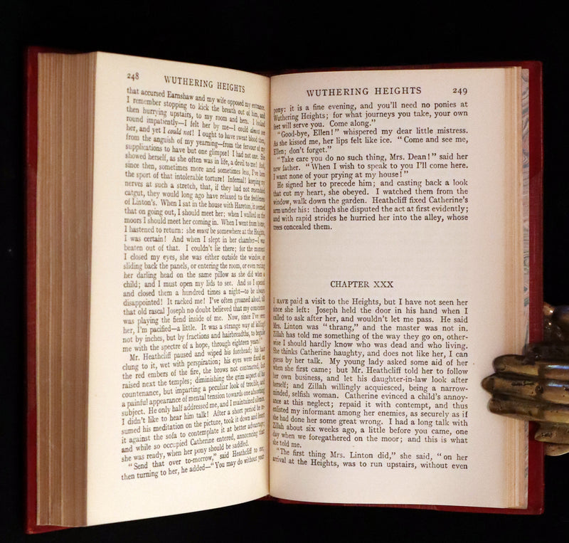 1921 Rare Book bound by Riviere - WUTHERING HEIGHTS by Emily Bronte. Frontispiece by Edmund Dulac.