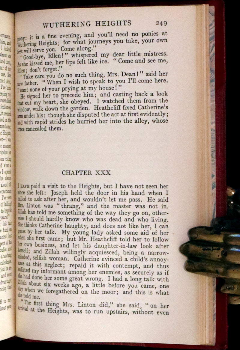 1921 Rare Book bound by Riviere - WUTHERING HEIGHTS by Emily Bronte. Frontispiece by Edmund Dulac.