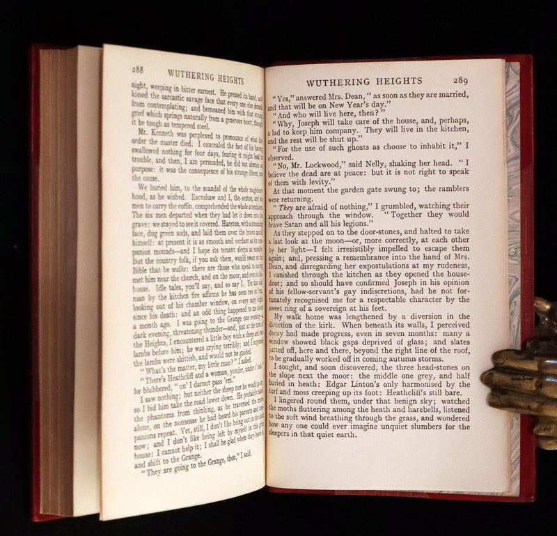 1921 Rare Book bound by Riviere - WUTHERING HEIGHTS by Emily Bronte. Frontispiece by Edmund Dulac.
