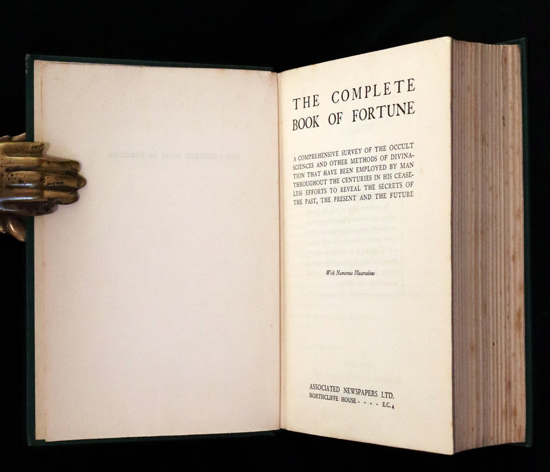 1930 Rare Book - The Complete Book of Fortune A Comprehensive Survey Of The Occult Sciences & Other Methods Of Divination.