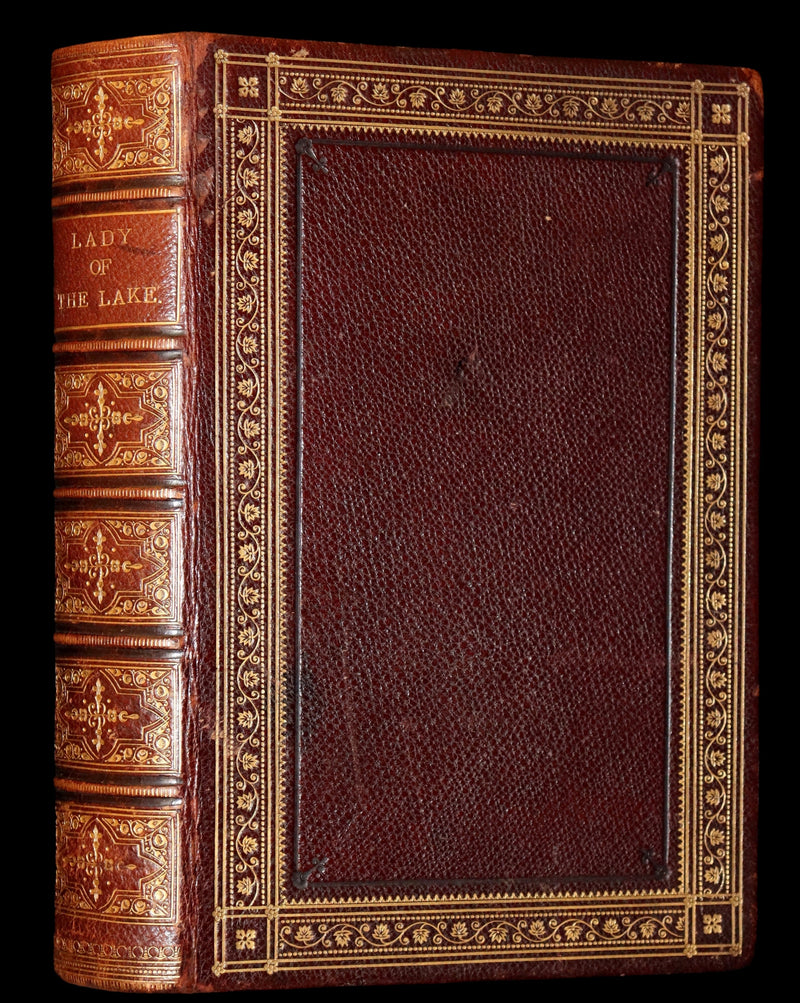 1853 Rare Book ~ Lady of the Lake by Sir Walter Scott, Illustrated by Birket Foster and John Gilbert.