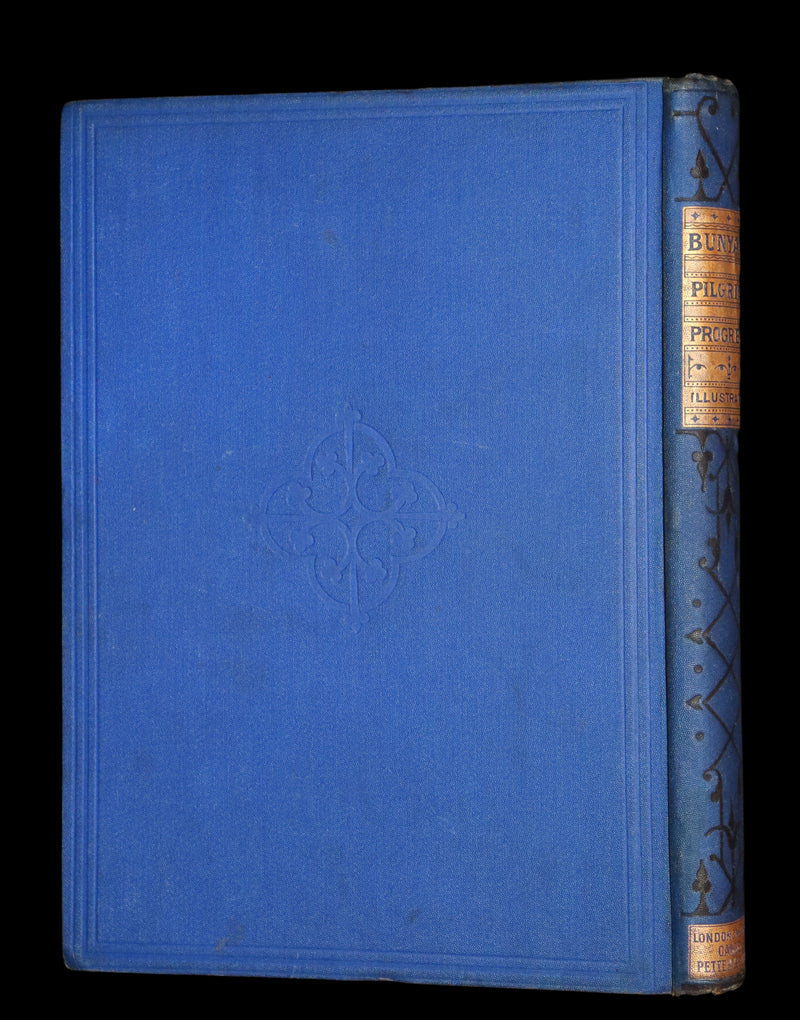 1876 Rare Victorian Book - The Pilgrim's Progress illustrated by Henry Courtney Selous & M. Paolo Priolo.