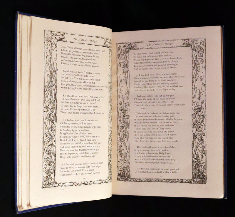 1876 Rare Victorian Book - The Pilgrim's Progress illustrated by Henry Courtney Selous & M. Paolo Priolo.