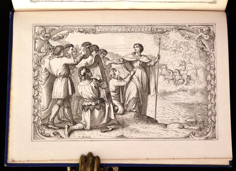 1876 Rare Victorian Book - The Pilgrim's Progress illustrated by Henry Courtney Selous & M. Paolo Priolo.