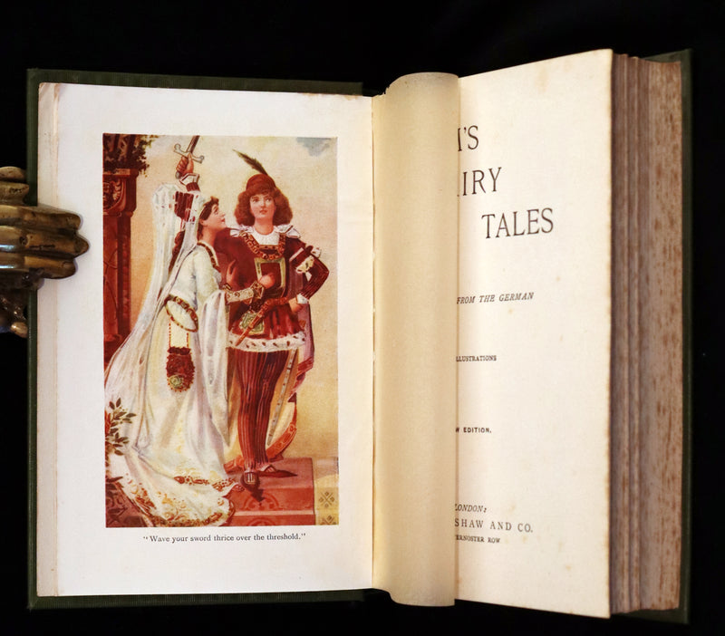 1900 Scarce Edition - Grimm's Fairy Tales illustrated. Cinderella, Red Riding Hood, Snow-White, Frog Prince, etc.