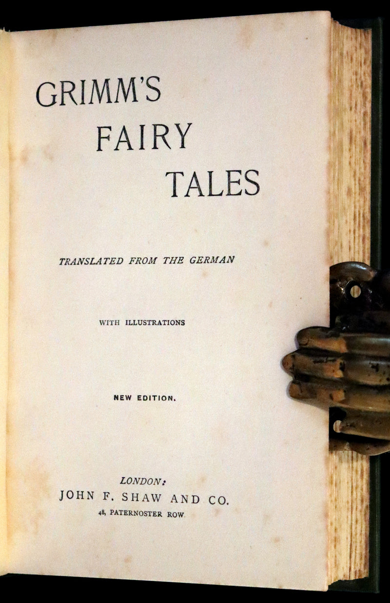 1900 Scarce Edition - Grimm's Fairy Tales illustrated. Cinderella, Red Riding Hood, Snow-White, Frog Prince, etc.
