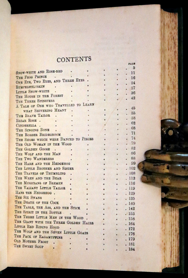 1900 Scarce Edition - Grimm's Fairy Tales illustrated. Cinderella, Red Riding Hood, Snow-White, Frog Prince, etc.