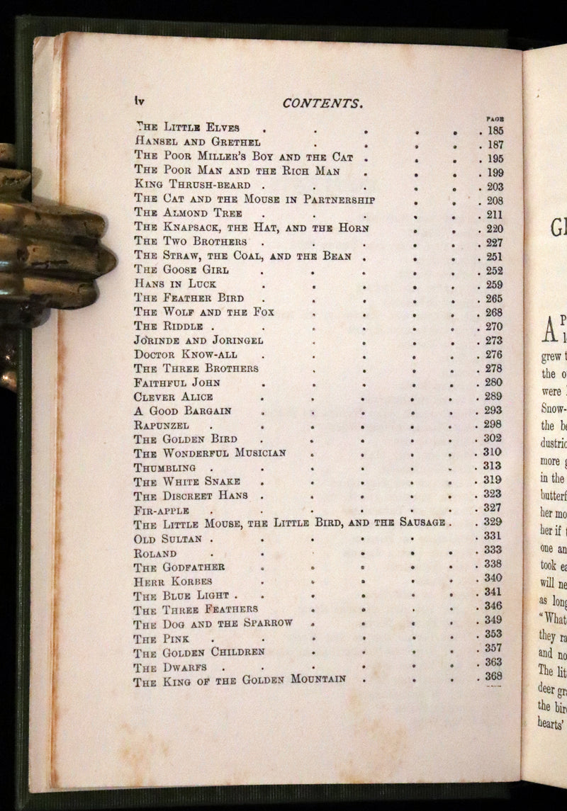 1900 Scarce Edition - Grimm's Fairy Tales illustrated. Cinderella, Red Riding Hood, Snow-White, Frog Prince, etc.