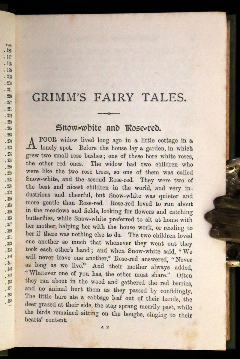 1900 Scarce Edition - Grimm's Fairy Tales illustrated. Cinderella, Red Riding Hood, Snow-White, Frog Prince, etc.