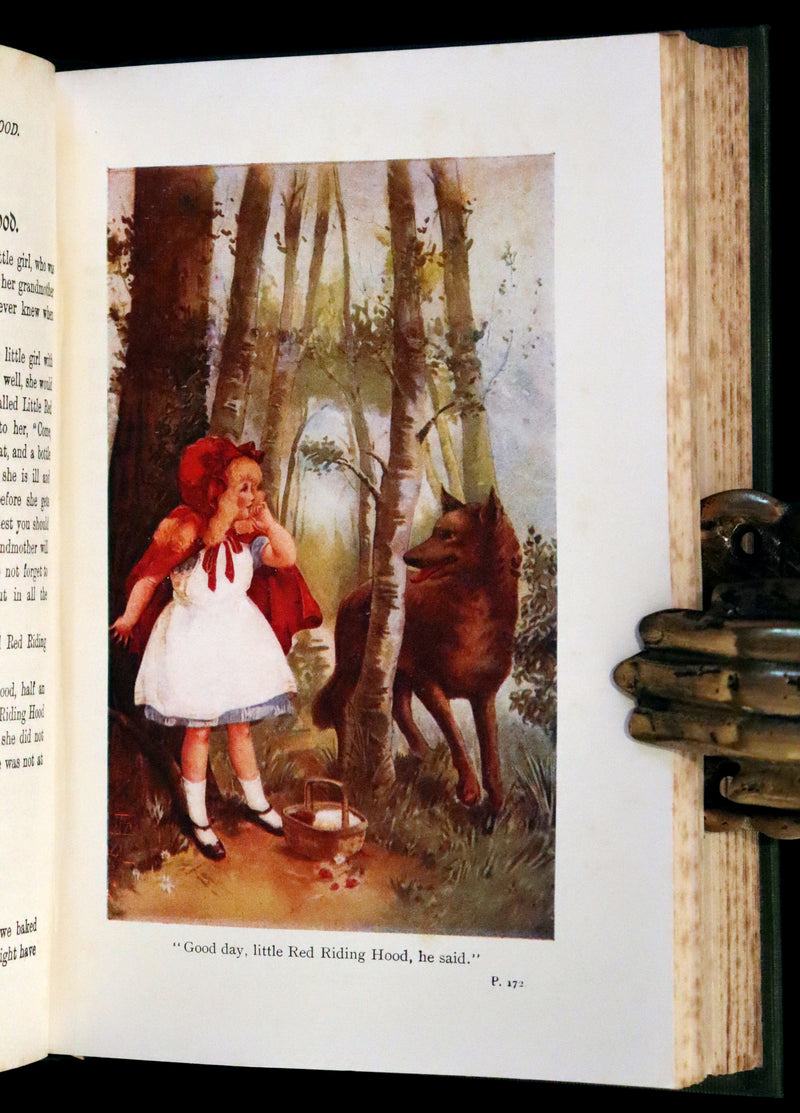 1900 Scarce Edition - Grimm's Fairy Tales illustrated. Cinderella, Red Riding Hood, Snow-White, Frog Prince, etc.