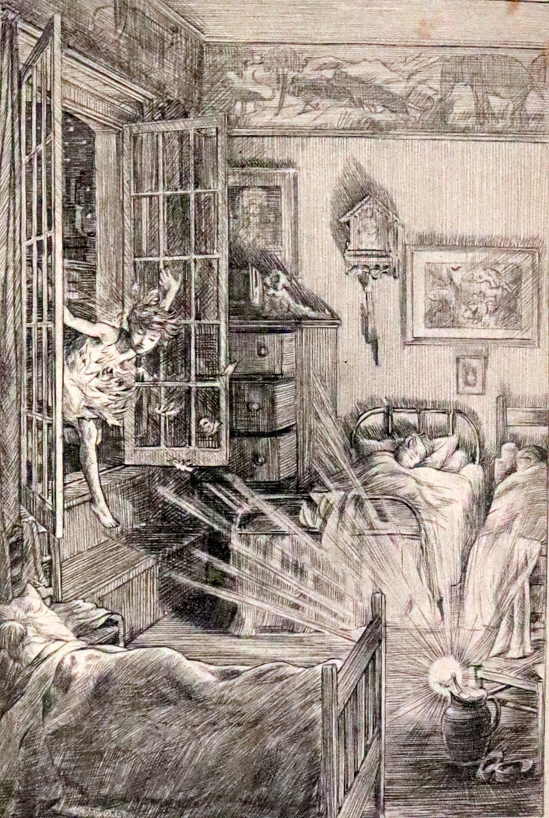 1911 Rare PETER PAN First Edition - PETER and WENDY by J.M. Barrie illustrated by F.D. Bedford.