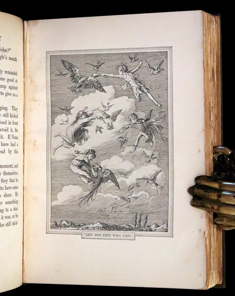 1911 Rare PETER PAN First Edition - PETER and WENDY by J.M. Barrie illustrated by F.D. Bedford.