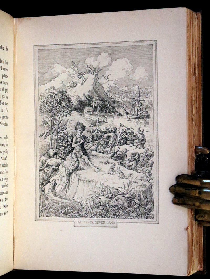 1911 Rare PETER PAN First Edition - PETER and WENDY by J.M. Barrie illustrated by F.D. Bedford.