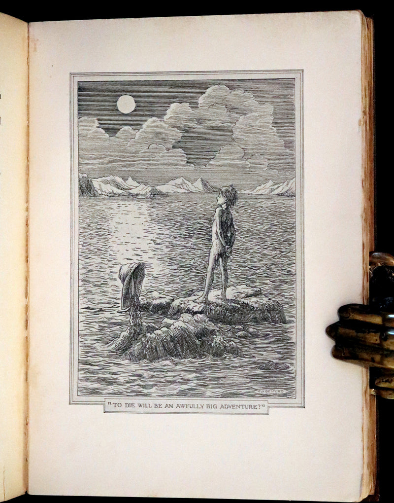1911 Rare PETER PAN First Edition - PETER and WENDY by J.M. Barrie illustrated by F.D. Bedford.