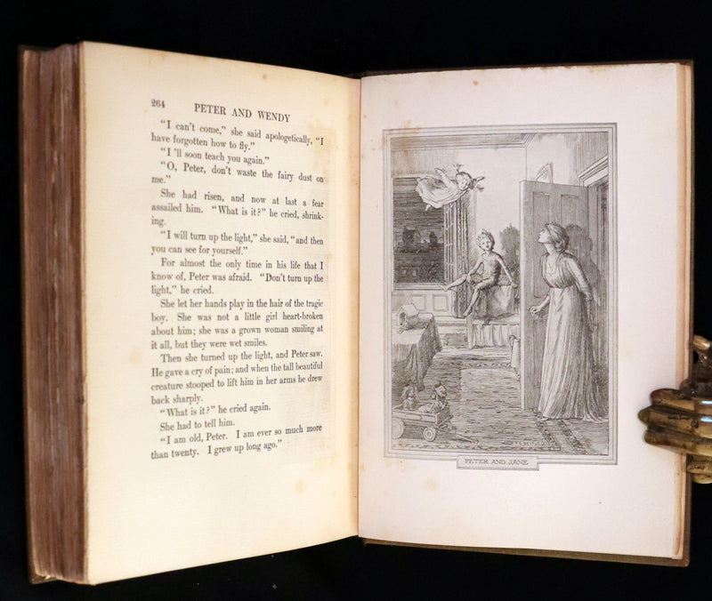 1911 Rare PETER PAN First Edition - PETER and WENDY by J.M. Barrie illustrated by F.D. Bedford.