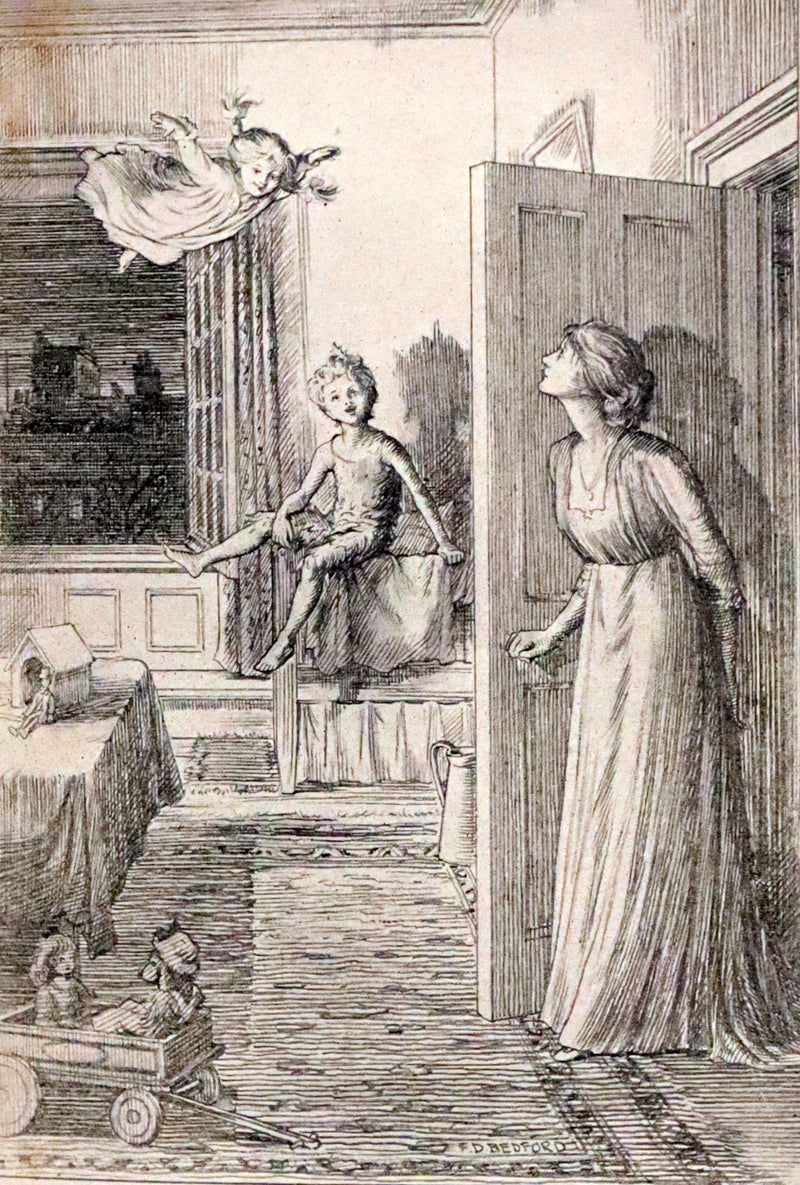 1911 Rare PETER PAN First Edition - PETER and WENDY by J.M. Barrie illustrated by F.D. Bedford.
