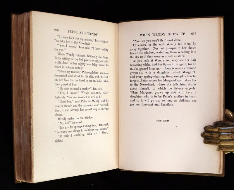 1911 Rare PETER PAN First Edition - PETER and WENDY by J.M. Barrie illustrated by F.D. Bedford.