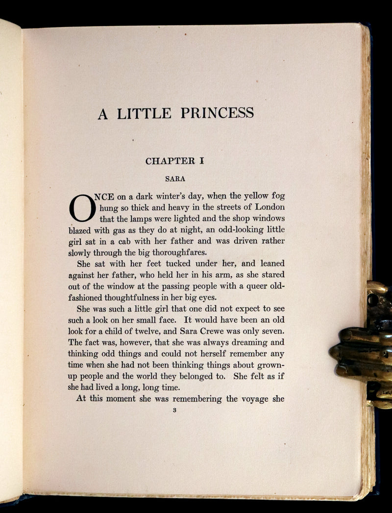 1905 Scarce First Edition - A LITTLE PRINCESS by Frances Hodgson Burnett illustrated by Ethel Franklin Betts Bains.