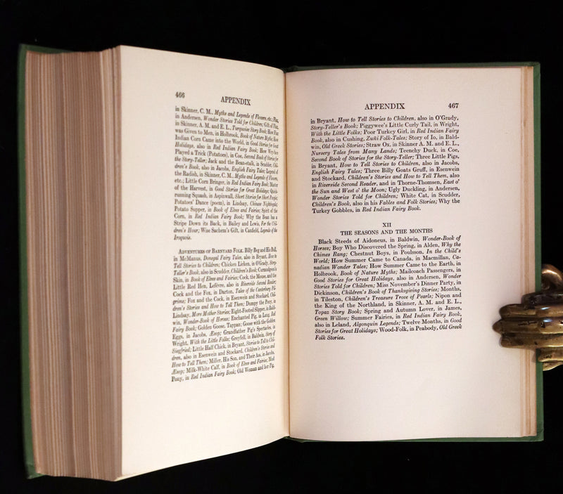 1919 Rare First Edition - The Wonder Garden: Nature Myths And Tales From All The World by Frances Jenkins Olcott illustrated by Milo Winter.